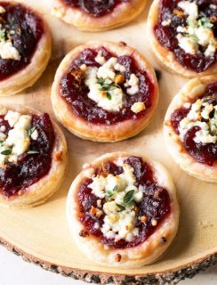 Cranberry Goat Cheese Tarts | cakenknife.com