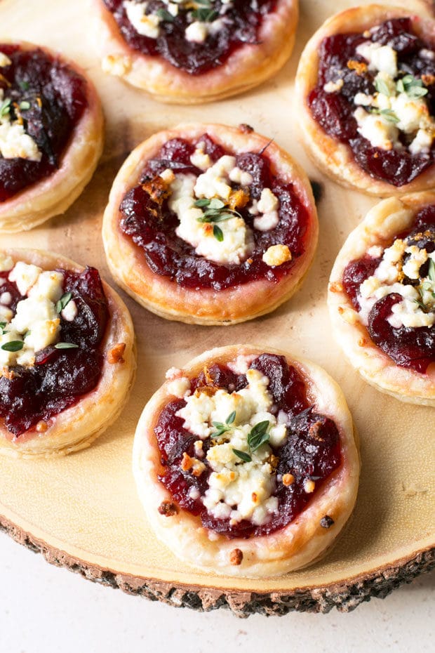 Cranberry Goat Cheese Tarts | cakenknife.com