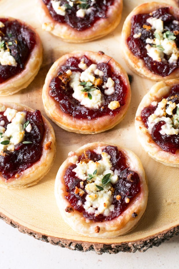 Cranberry Goat Cheese Tarts