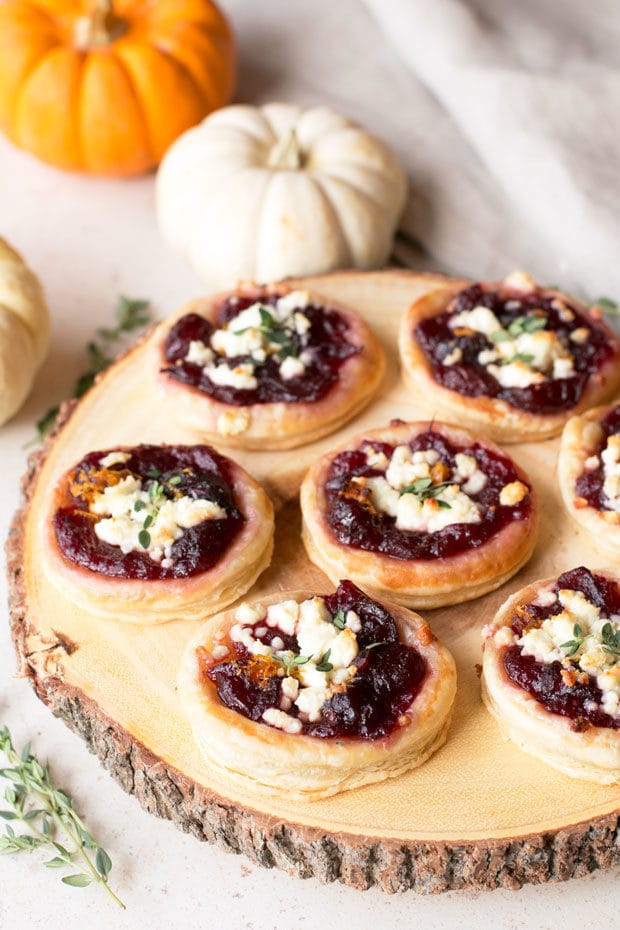 Cranberry Goat Cheese Tarts | cakenknife.com