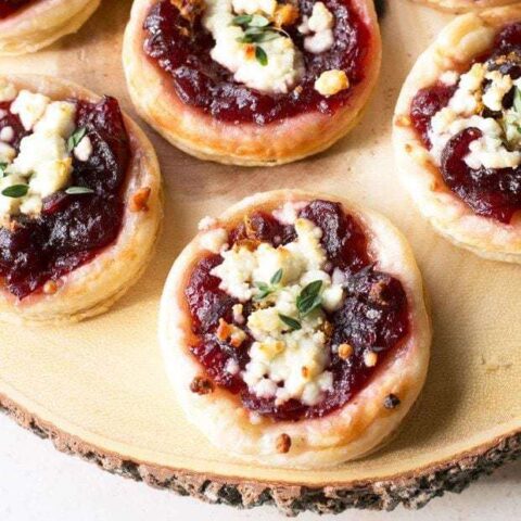 Cranberry Goat Cheese Tarts | cakenknife.com