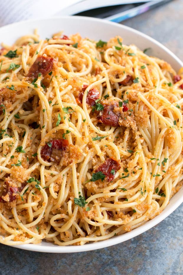 Thug Kitchen 101's Sun-Dried Tomato Carbonara | cakenknife.com