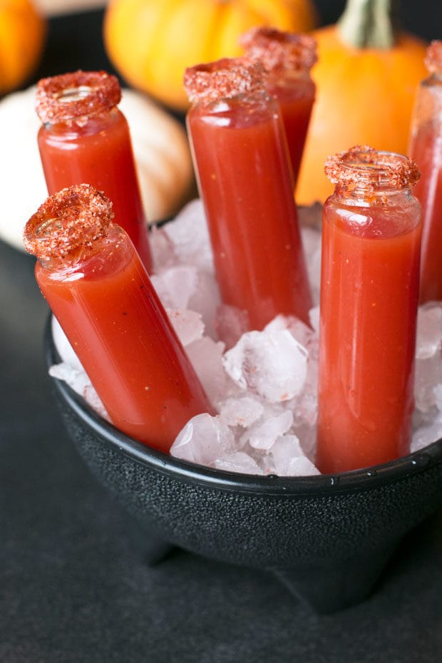 Vampire Bite Bloody Mary Shots | cakenknife.com