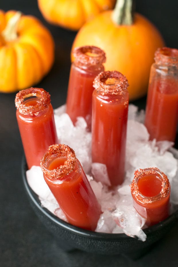 Vampire Bite Bloody Mary Shots | cakenknife.com