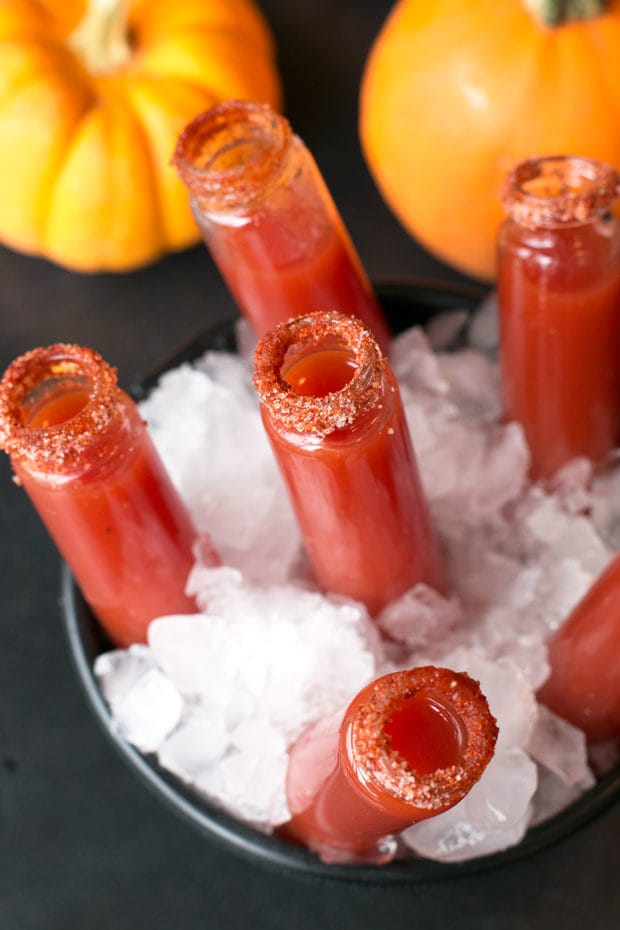 Vampire Bite Bloody Mary Shots | cakenknife.com