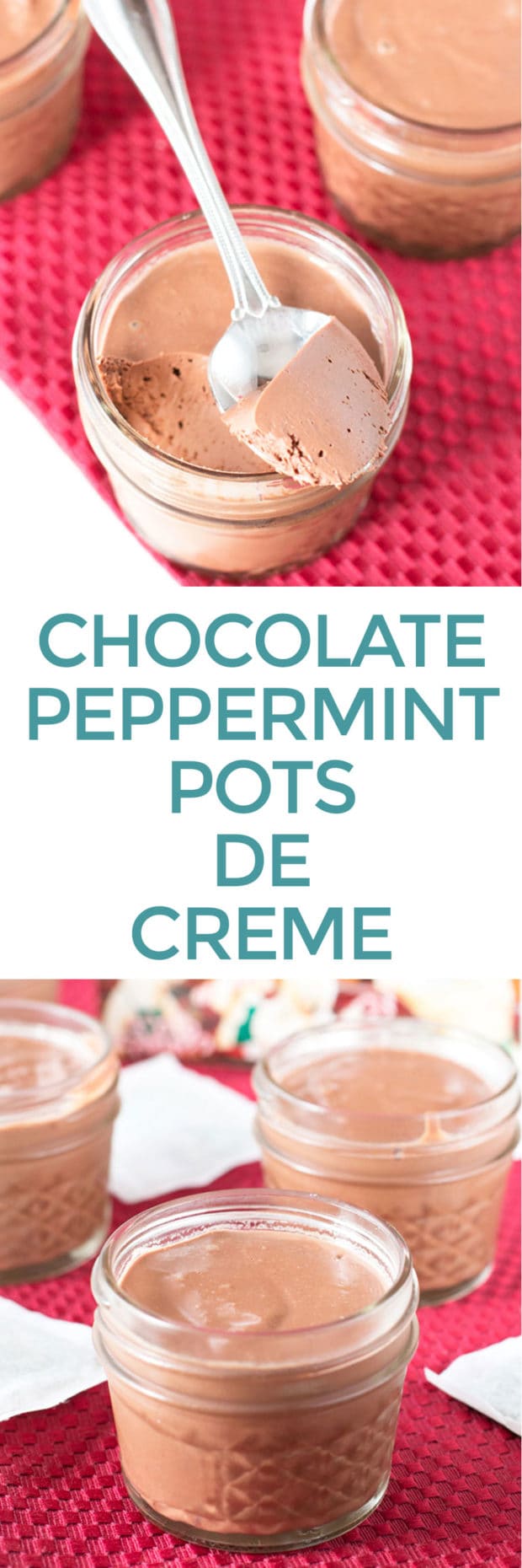 Chocolate Peppermint Pots de Creme | cakenknife.com