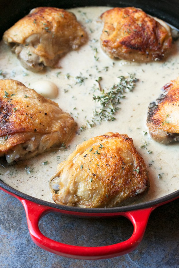 creamywhitewinegarlicchickenpicture Cake 'n Knife