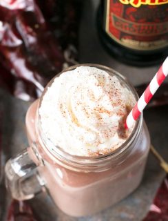 Boozy Chili Hot Chocolate | cakenknife.com