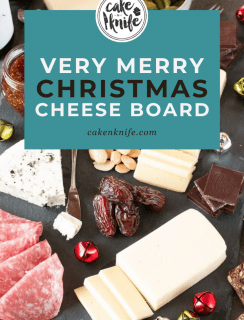 Very Merry Christmas Cheese Board Pinterest Graphic