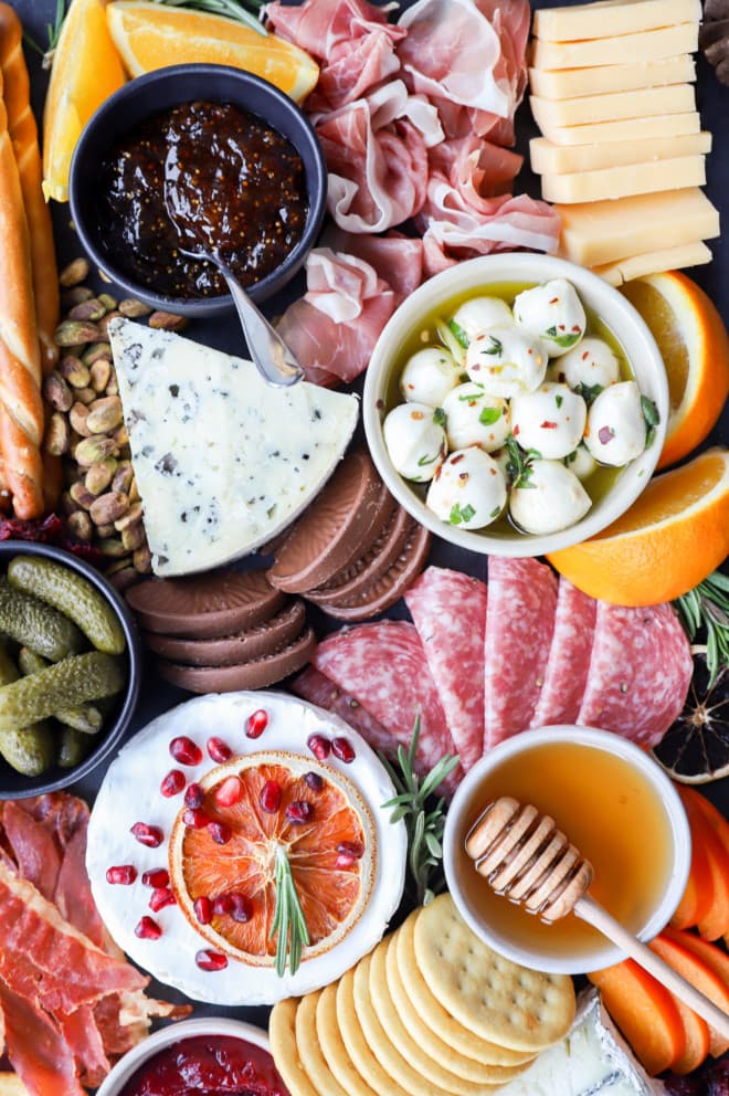 Christmas cheese board platter