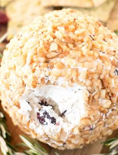 Cranberry Walnut Goat Cheese Ball | cakenknife.com