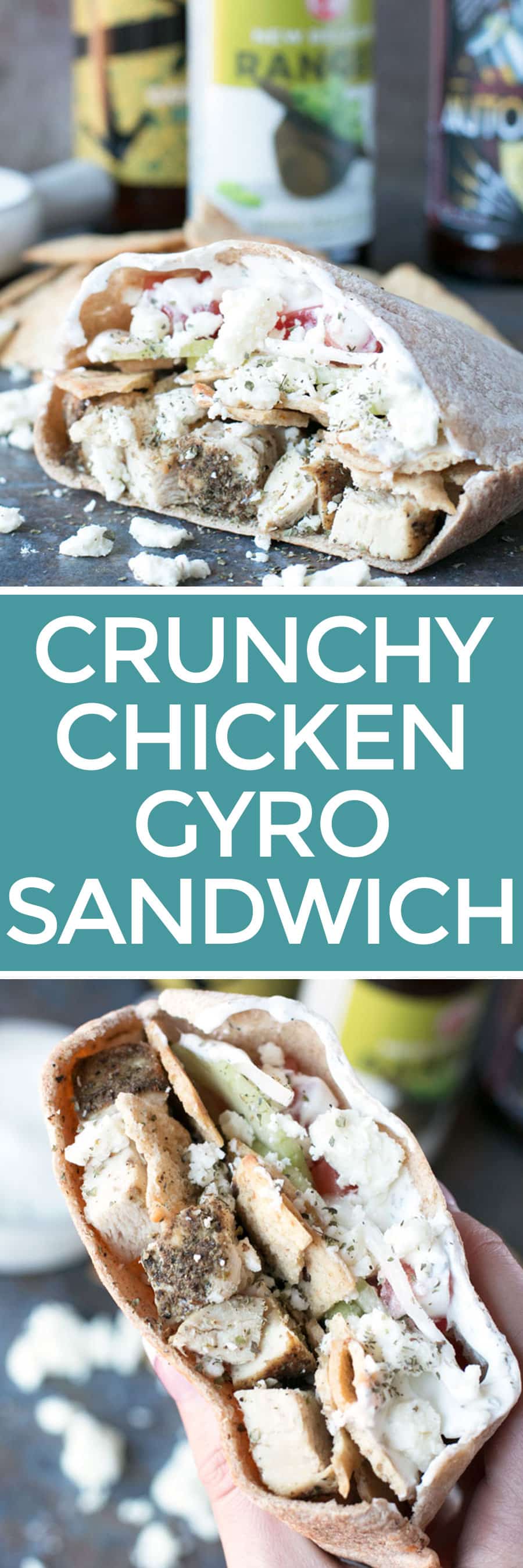 Crunchy Chicken Gyro Sandwiches | cakenknife.com