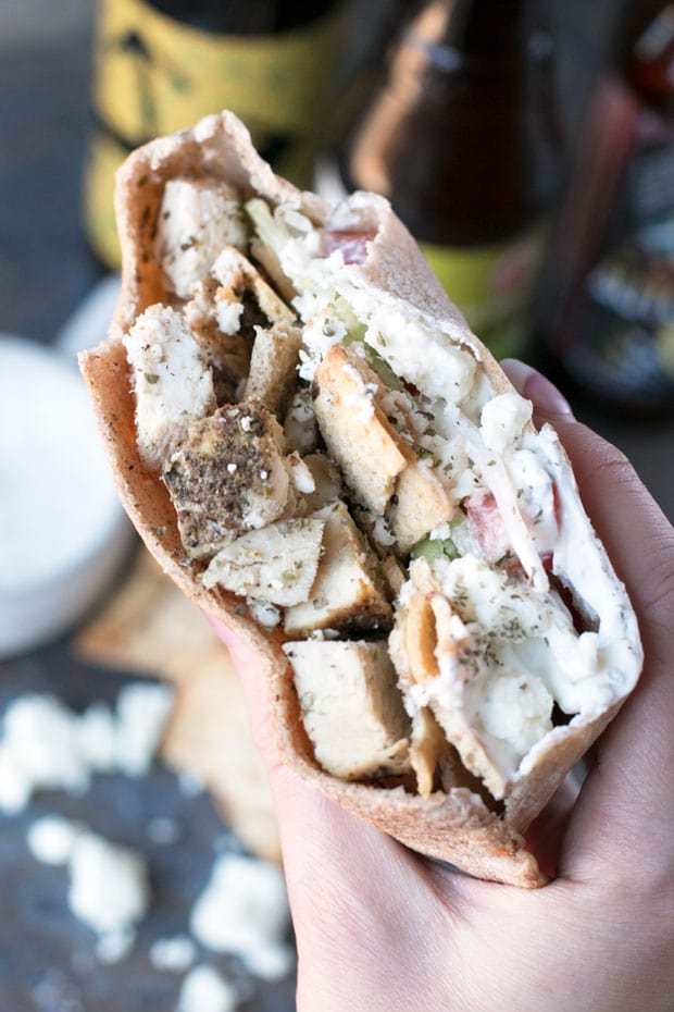 Crunchy Chicken Gyro Sandwiches | cakenknife.com