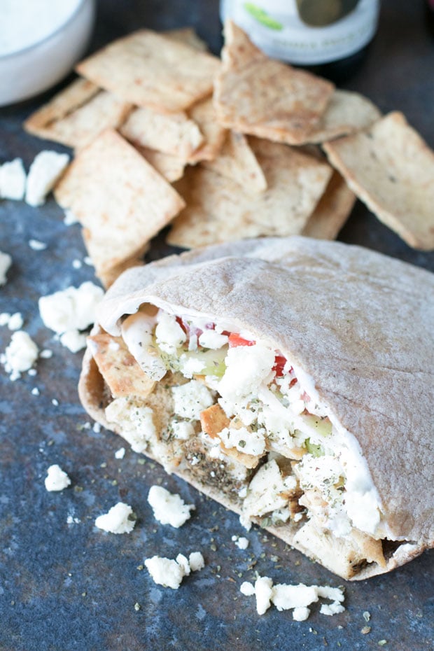 Crunchy Chicken Gyro Sandwiches | cakenknife.com