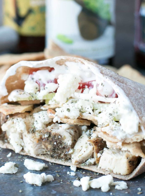 Crunchy Chicken Gyro Sandwiches | cakenknife.com