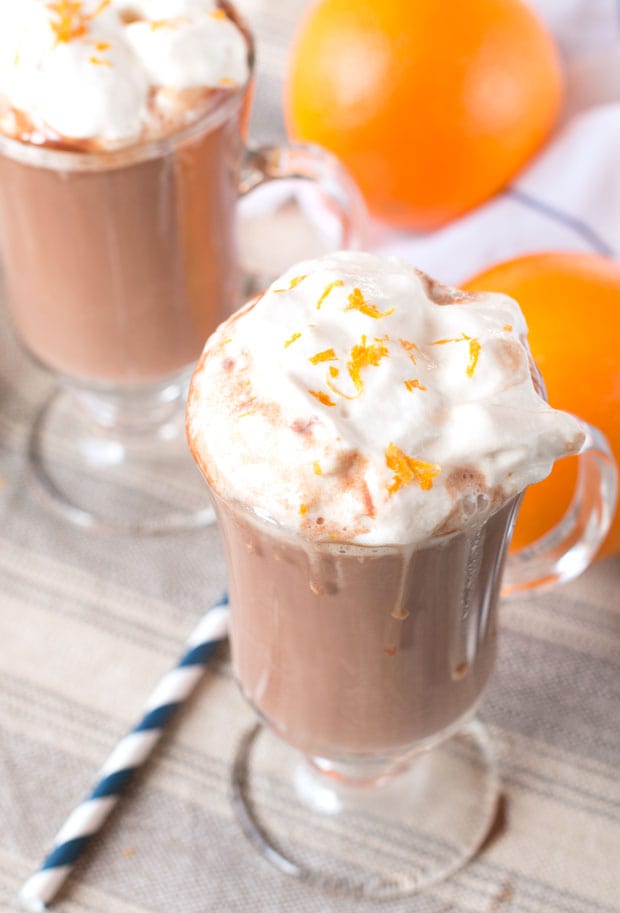 Hot Orange Mocha Cocktail with Espresso Whipped Cream | cakenknife.com