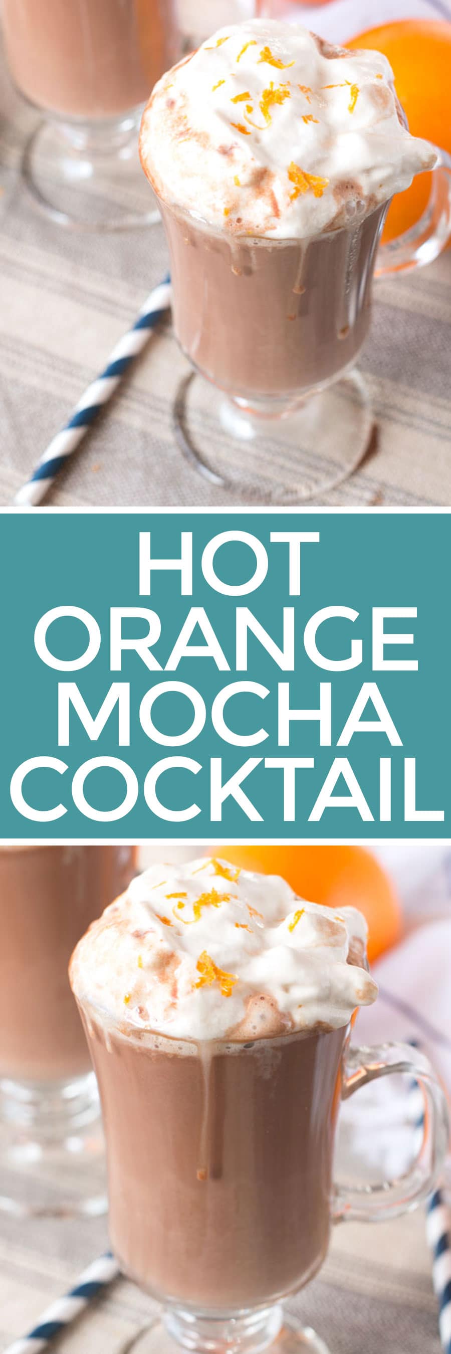 Hot Orange Mocha Cocktail with Espresso Whipped Cream | cakenknife.com