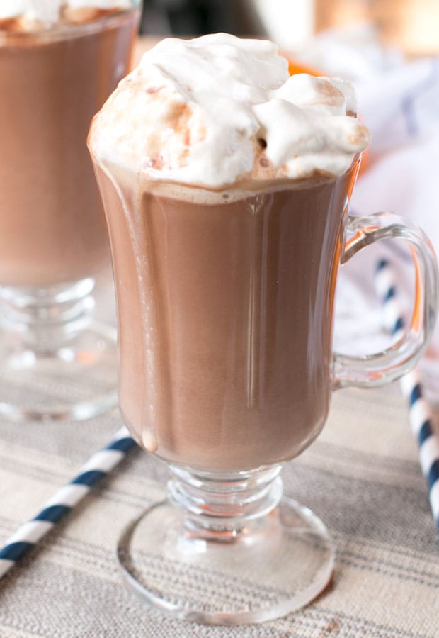 Hot Orange Mocha Cocktail with Espresso Whipped Cream | cakenknife.com