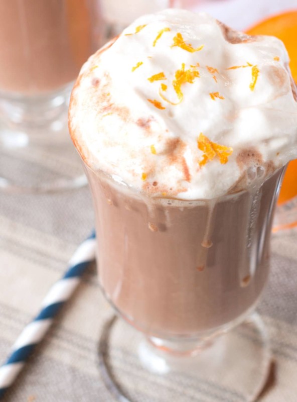 Hot Orange Mocha Cocktail with Espresso Whipped Cream | cakenknife.com