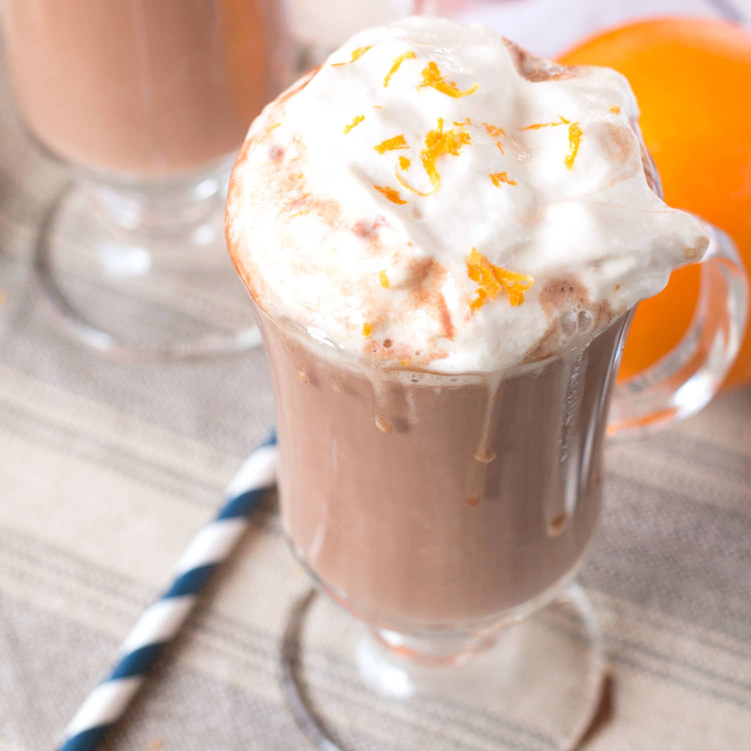 Hot Orange Mocha Cocktail with Espresso Whipped Cream | cakenknife.com