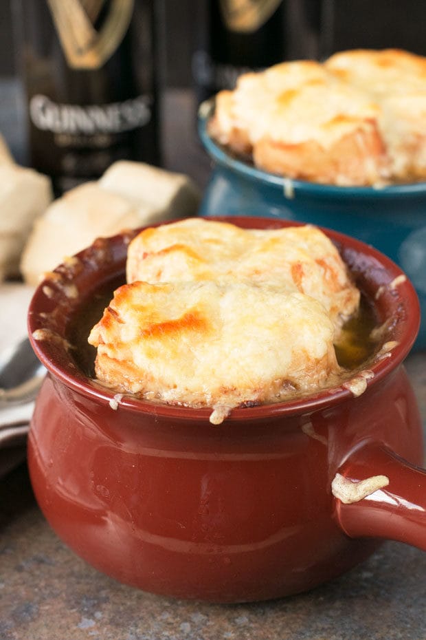 Irish Stout French Onion Soup | cakenknife.com