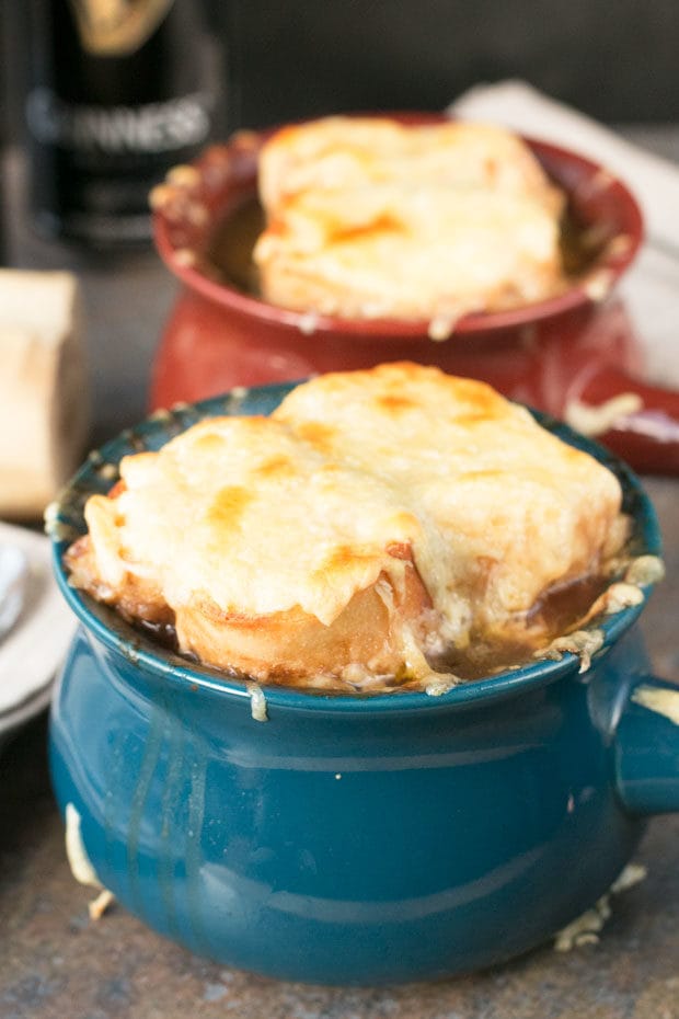 Irish Stout French Onion Soup | cakenknife.com