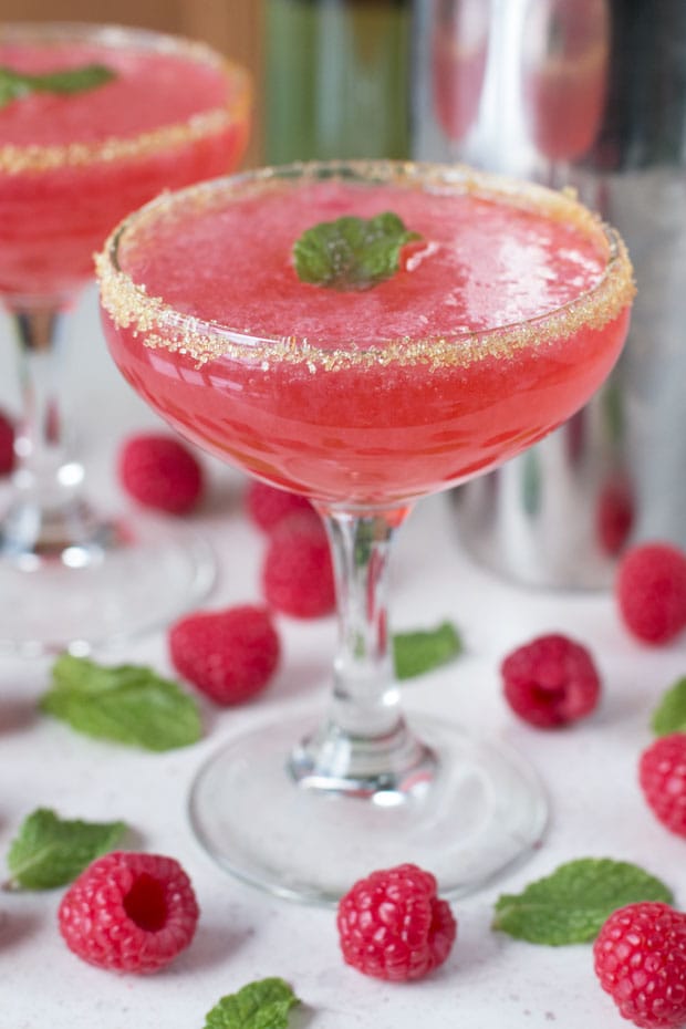 Raspberry Mint Sparklers