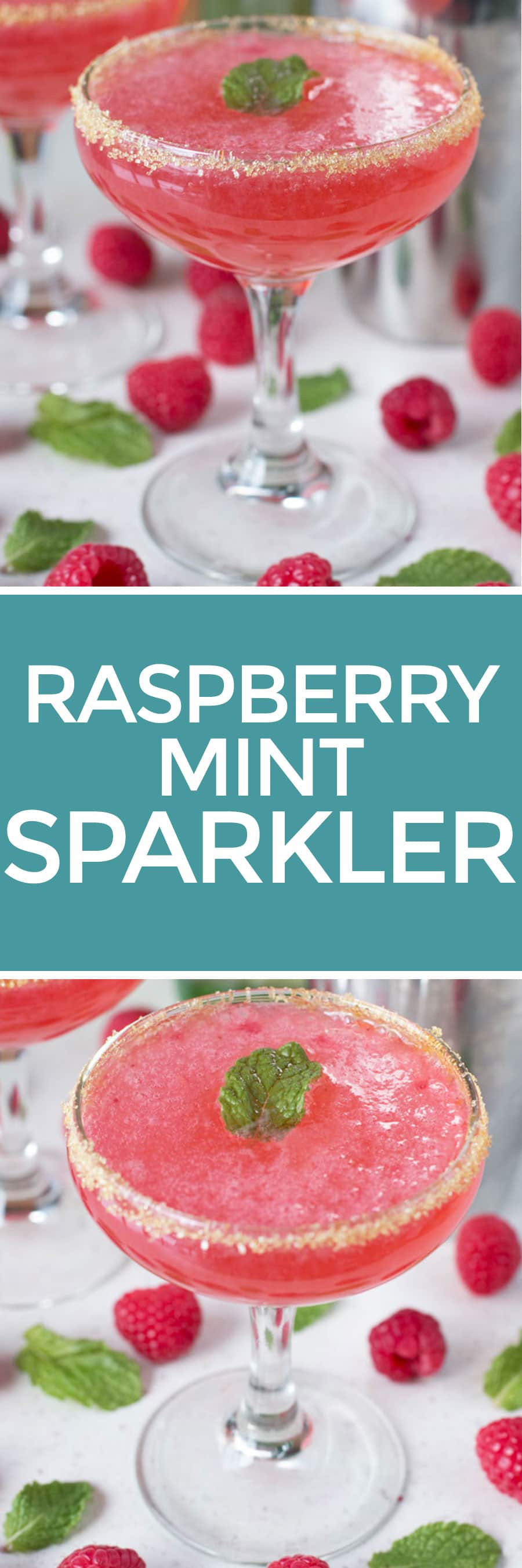 Raspberry Mint Sparklers | cakenknife.com