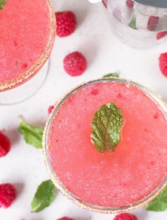 Raspberry Mint Sparklers | cakenknife.com