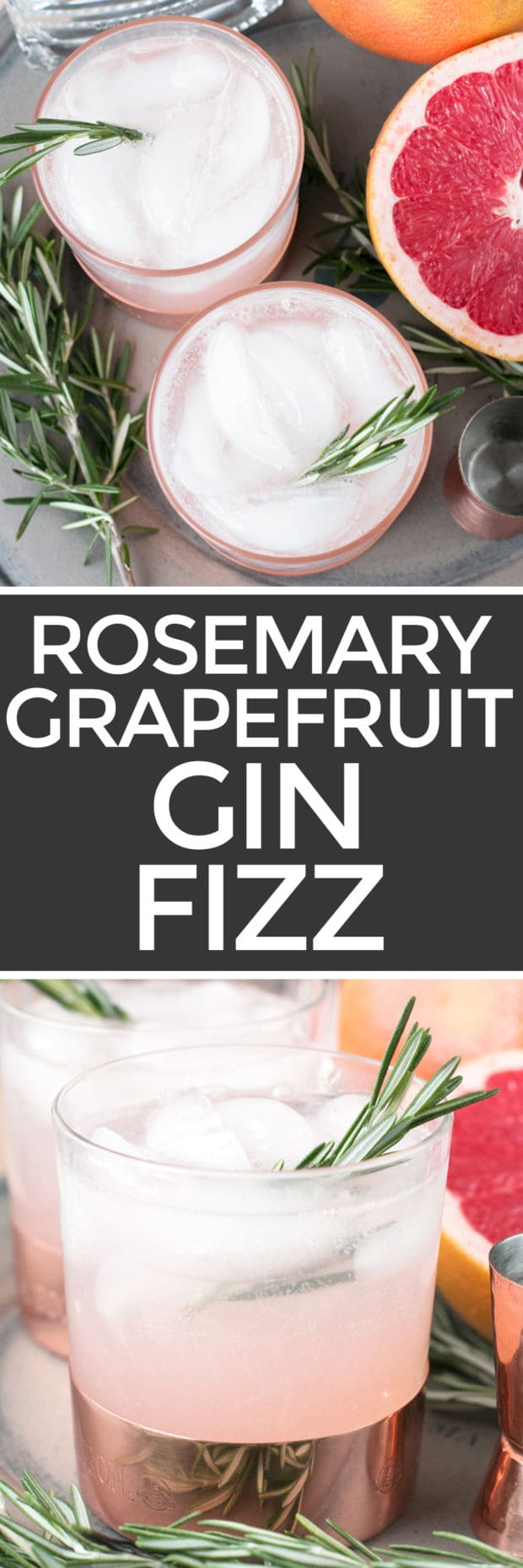 Rosemary Grapefruit Gin Fizz Cake 'n Knife