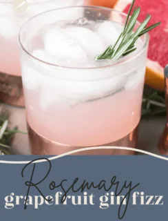 Rosemary Grapefruit Gin Fizz Pinterest Photo