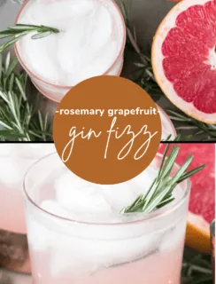 Rosemary Grapefruit Gin Fizz Pinterest Image
