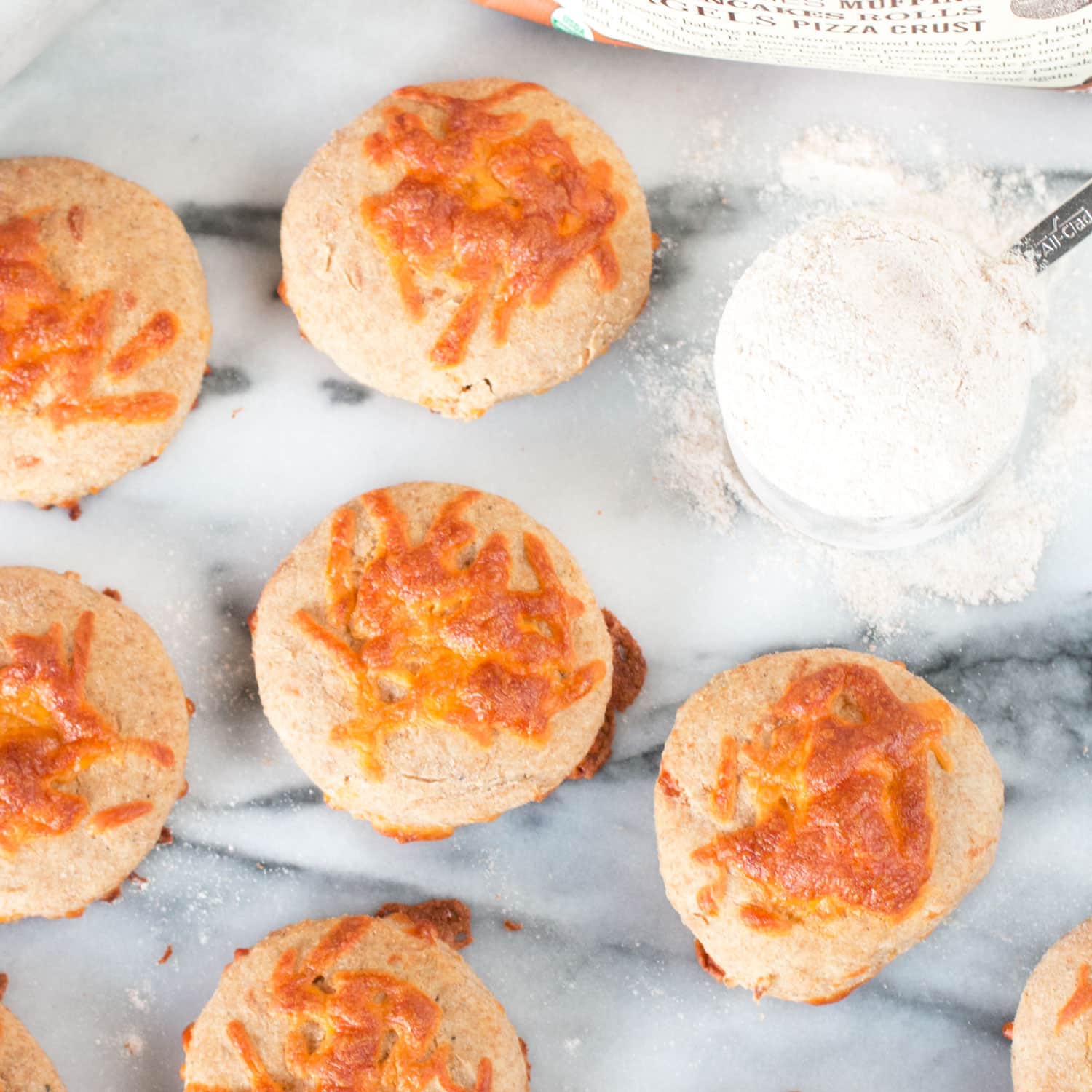 Green Chile Cheddar Whole Wheat Biscuits | cakenknife.com