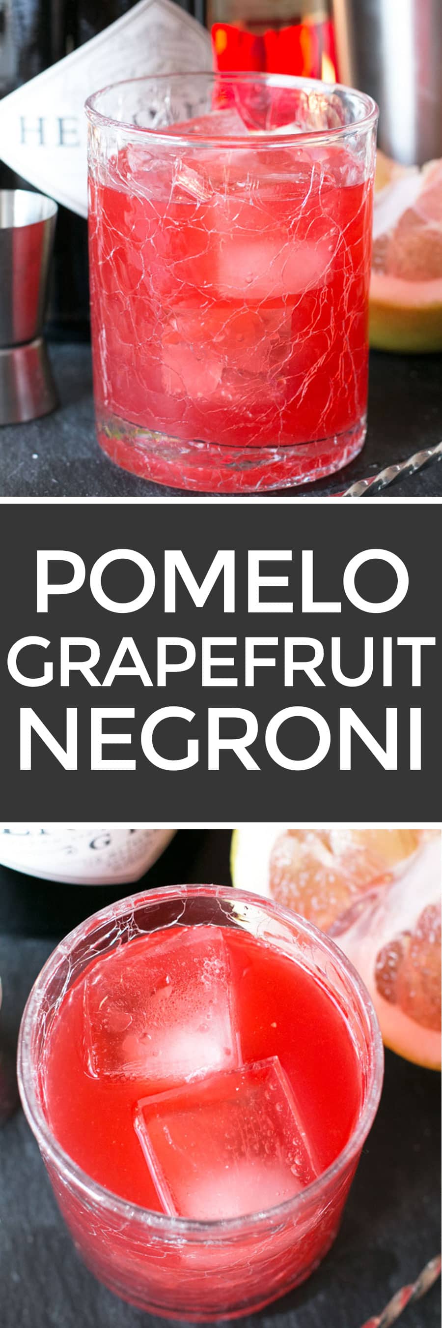 Pomelo Grapefruit Negroni | cakenknife.com