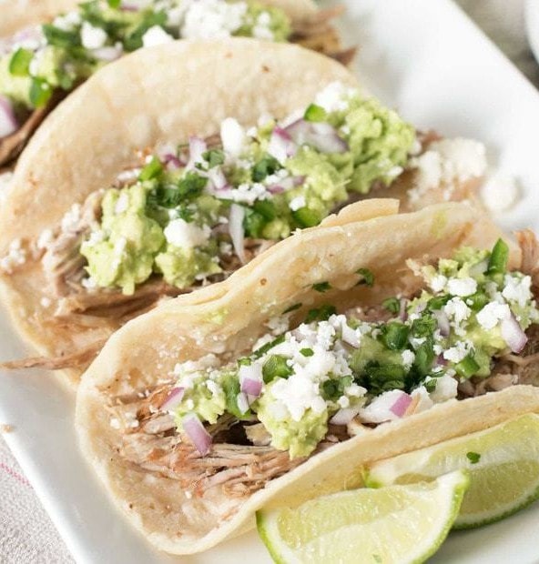 Tequila Lime Pulled Pork Tacos | cakenknife.com