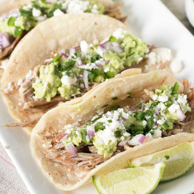 Tequila Lime Pulled Pork Tacos | cakenknife.com