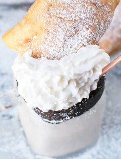 Beignet and Coffee Cocktail Shake | cakenknife.com #recipe #drink #milkshake