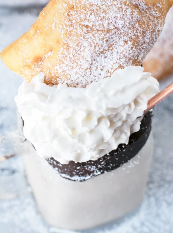 Beignet and Coffee Cocktail Shake | cakenknife.com #recipe #drink #milkshake
