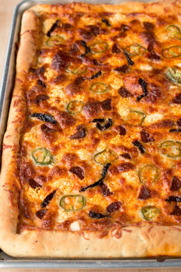Chorizo, Jalapeno & Sun-Dried Tomato Pizza | cakenknife.com