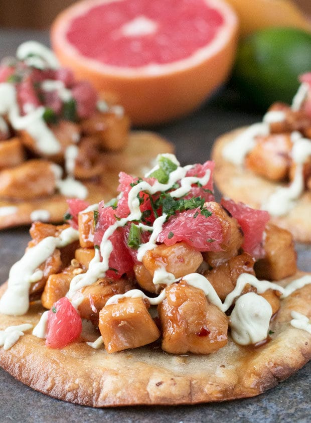 Citrus Jalapeno Chicken Tostadas | cakenknife.com #dinner #recipe