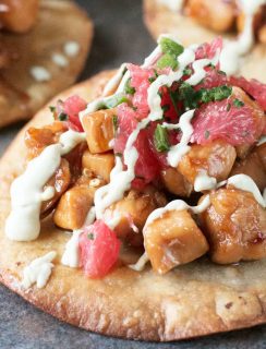 Citrus Jalapeno Chicken Tostadas | cakenknife.com #dinner #recipe