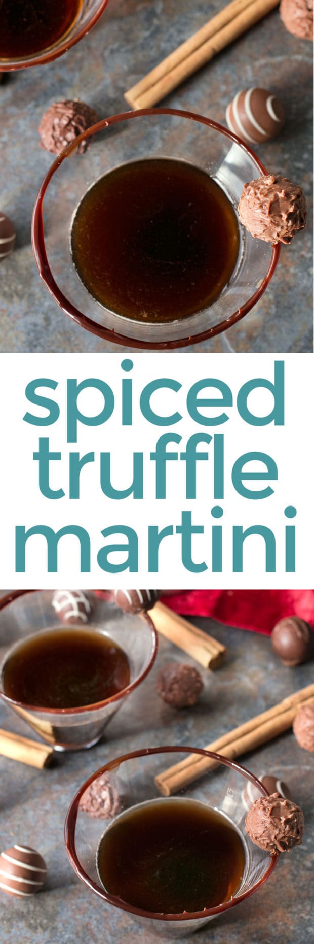 Spiced Truffle Martini Cake 'n Knife