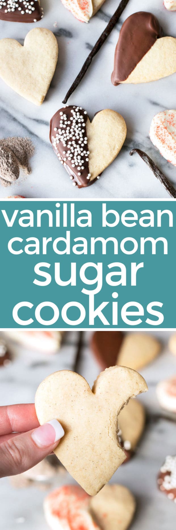 Vanilla Bean Cardamom Sugar Cookies | cakenknife.com