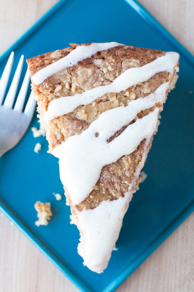 Almond Butter Yogurt Coffee Cake | cakenknife.com @stonyfield #breakfast #brunch #baking