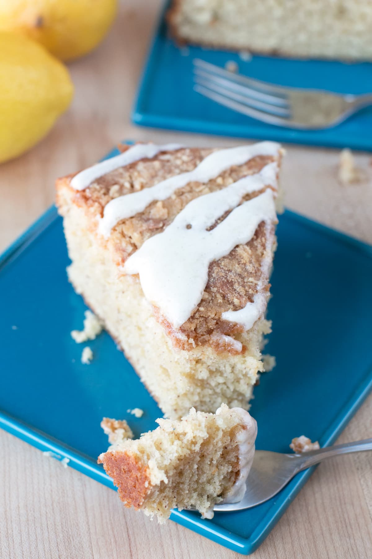 Almond Butter Yogurt Coffee Cake Cake 'n Knife