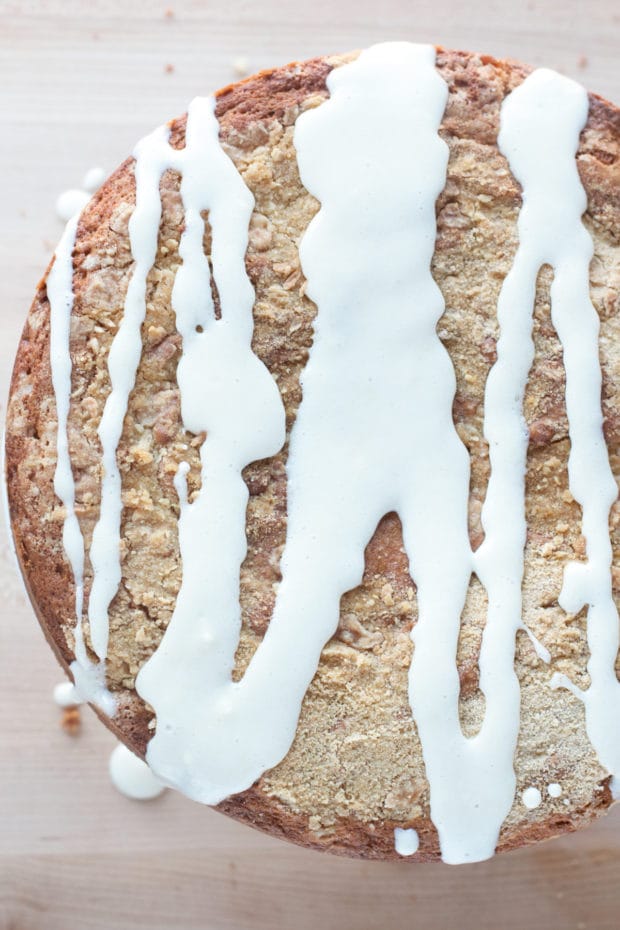 Almond Butter Yogurt Coffee Cake | cakenknife.com @stonyfield #breakfast #brunch #baking