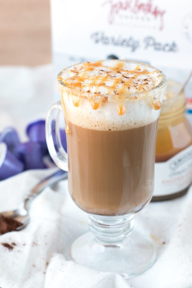 Chili Caramel Macchiato | cakenknife.com #coffee #espresso