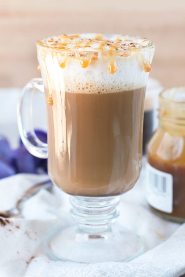 Chili Caramel Macchiato | cakenknife.com #coffee #espresso