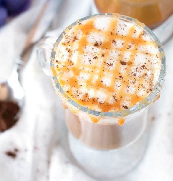 Chili Caramel Macchiato | cakenknife.com #coffee #espresso