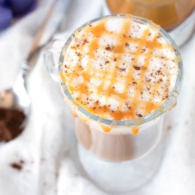 Chili Caramel Macchiato | cakenknife.com #coffee #espresso